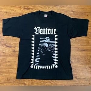 Vintage 1991 Vampire Masquerade Shirt Comic Timothy Bradstreet Art white wolf